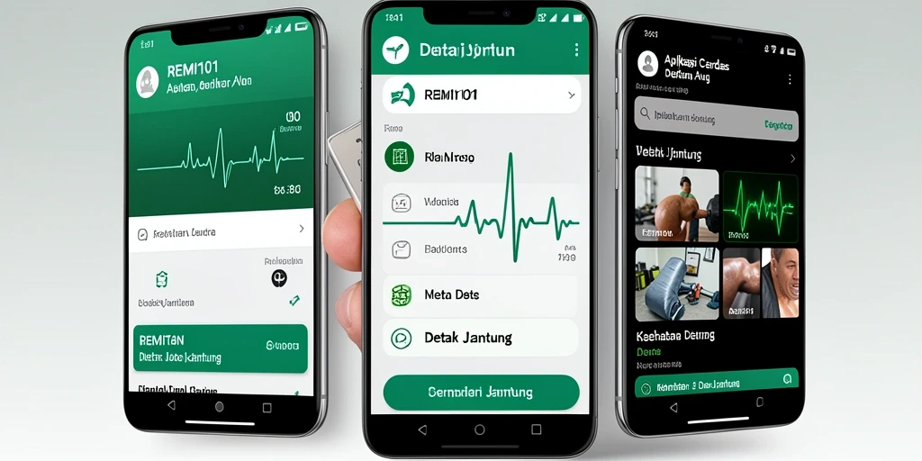 Antarmuka aplikasi REMI101 yang menarik dan informatif.