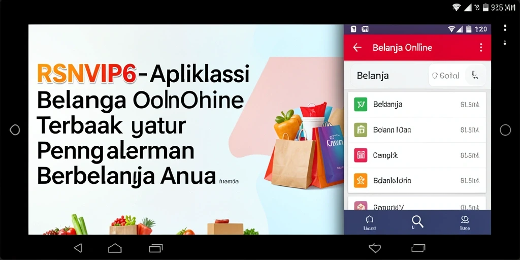 Antarmuka RSNVIP6 yang memudahkan pengguna berbelanja online.