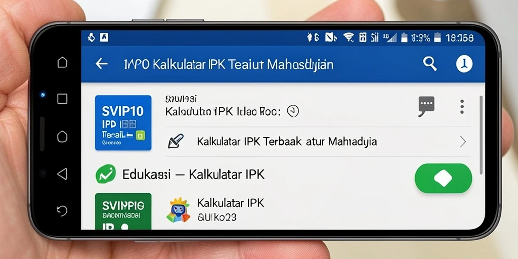 Tampilan antarmuka SVIP10 untuk Kalkulator IPK yang sederhana dan efektif.